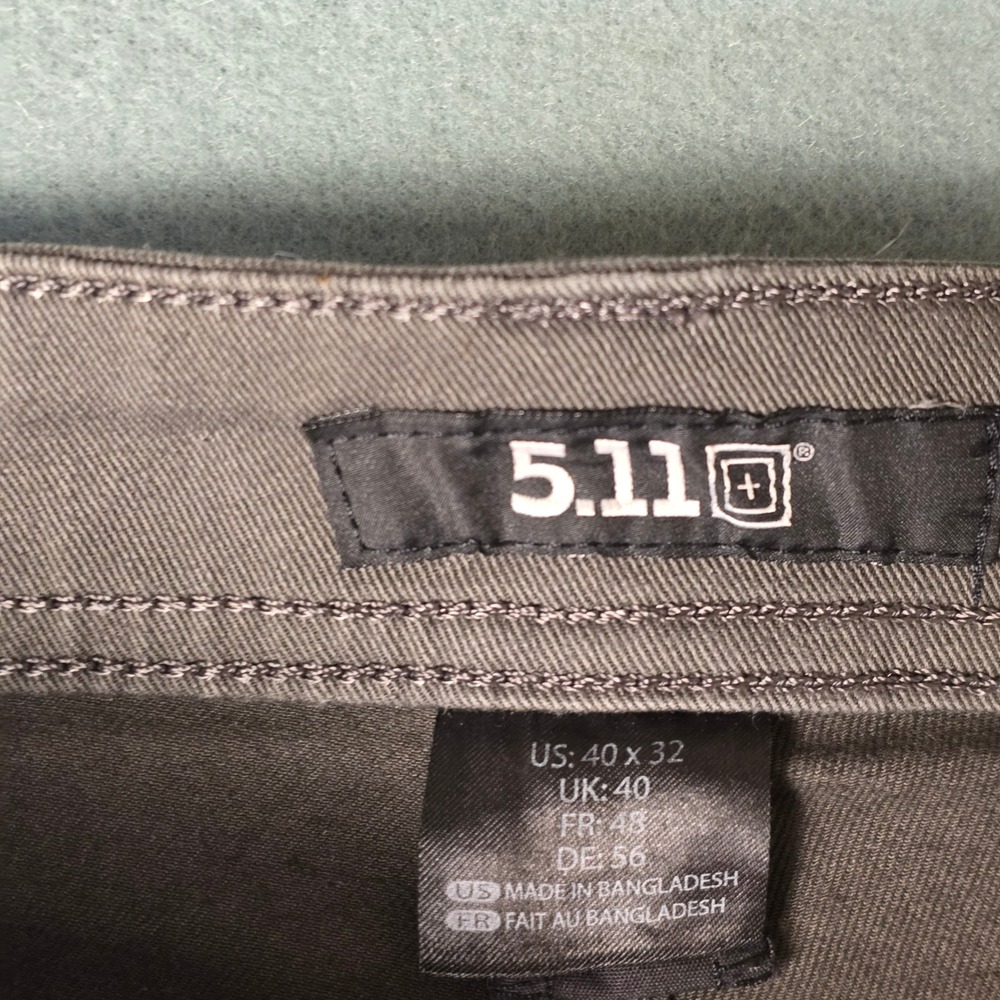 5.11 Tactical Mens Brown Twill 5-Pocket Straight Leg Pants‎ 40x32 - Picture 4 of 11